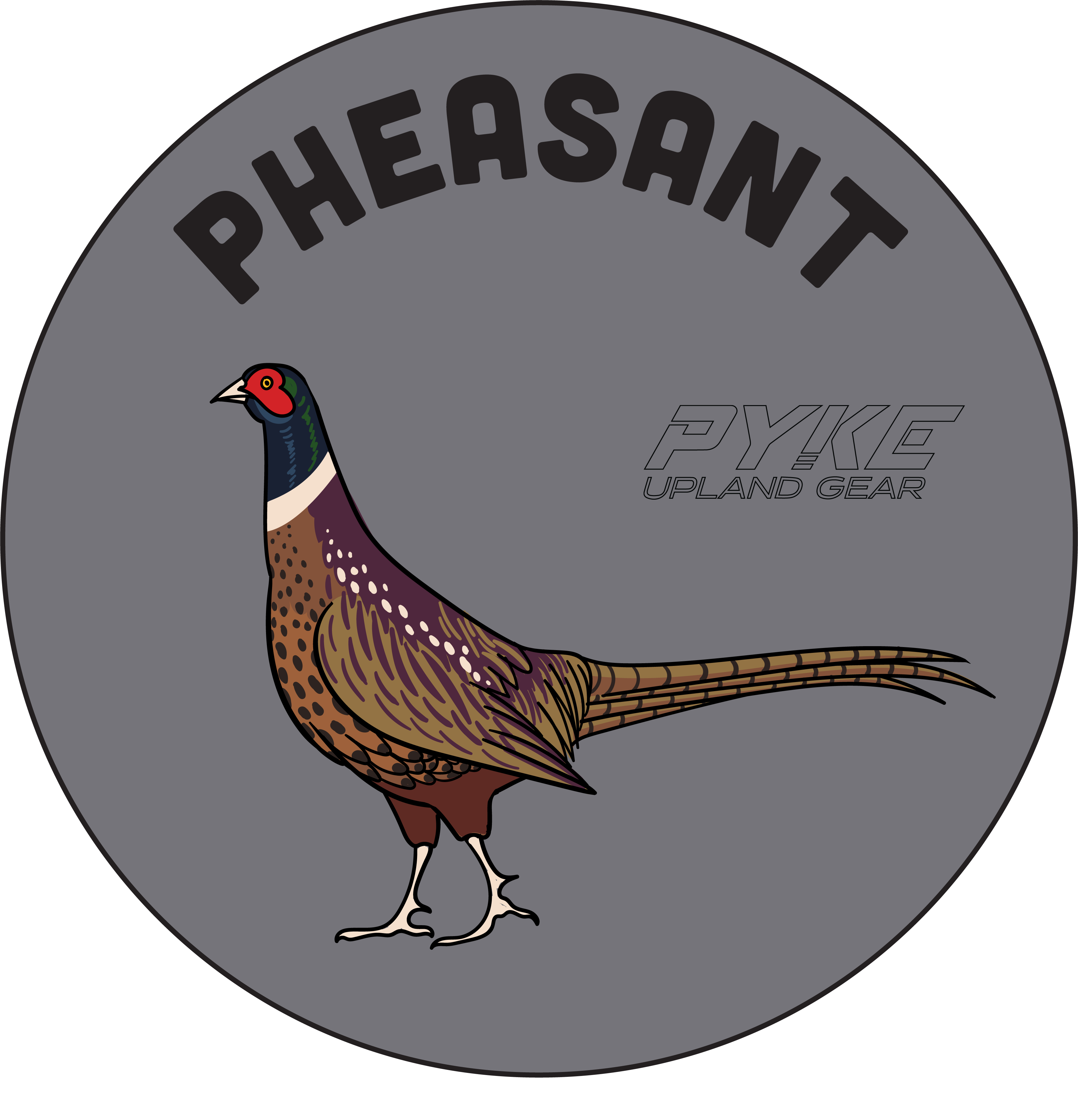 Pyke Upland Bird Stickers 3"