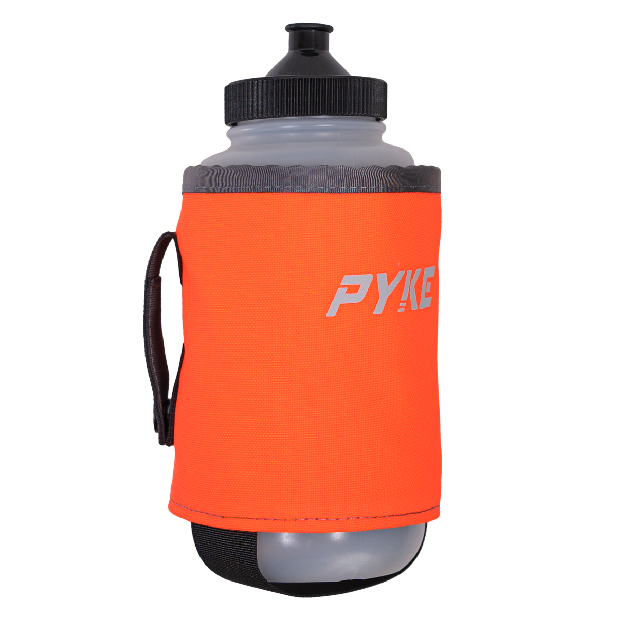 Orange bike water outlet bottle holder