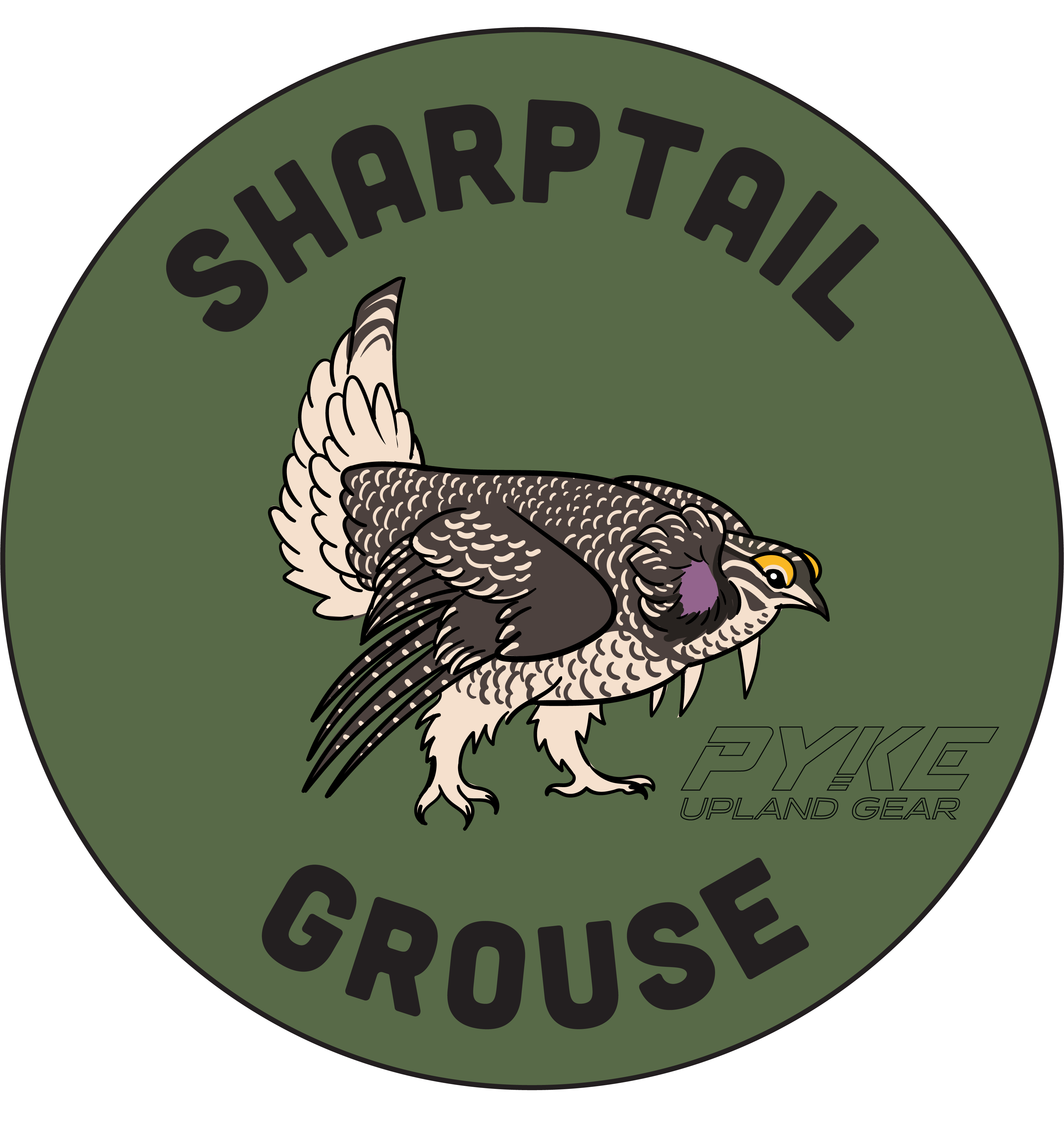 Pyke Upland Bird Stickers 3"