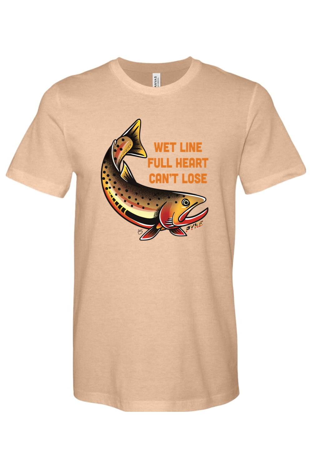 Wet Line Full Heart Heather Tee