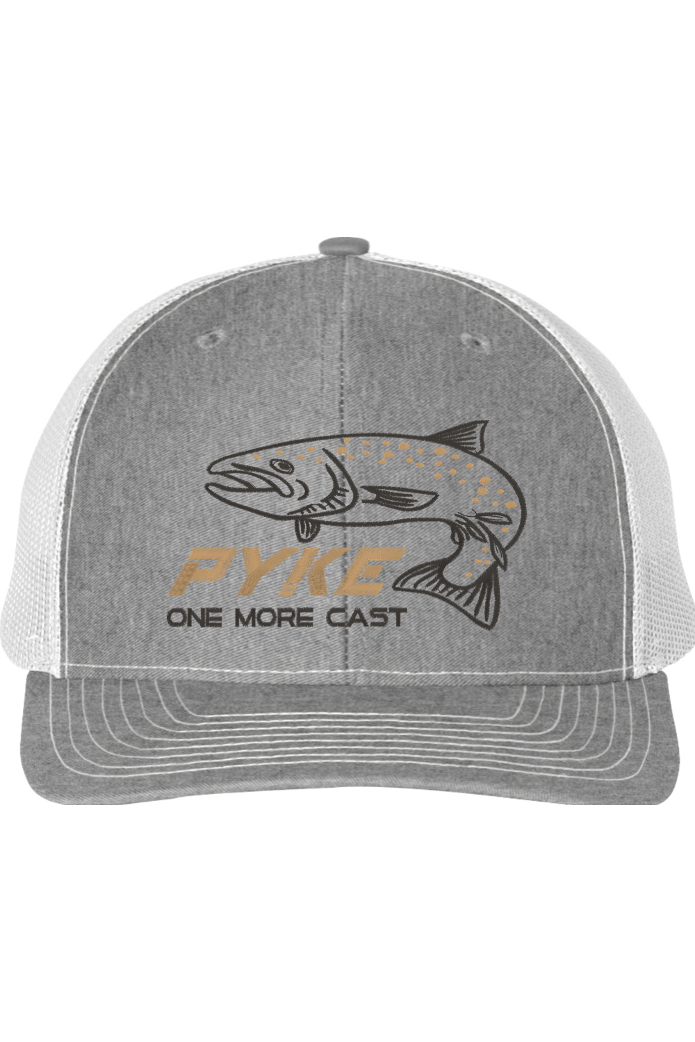 One More Cast Embroidered Trucker Hat