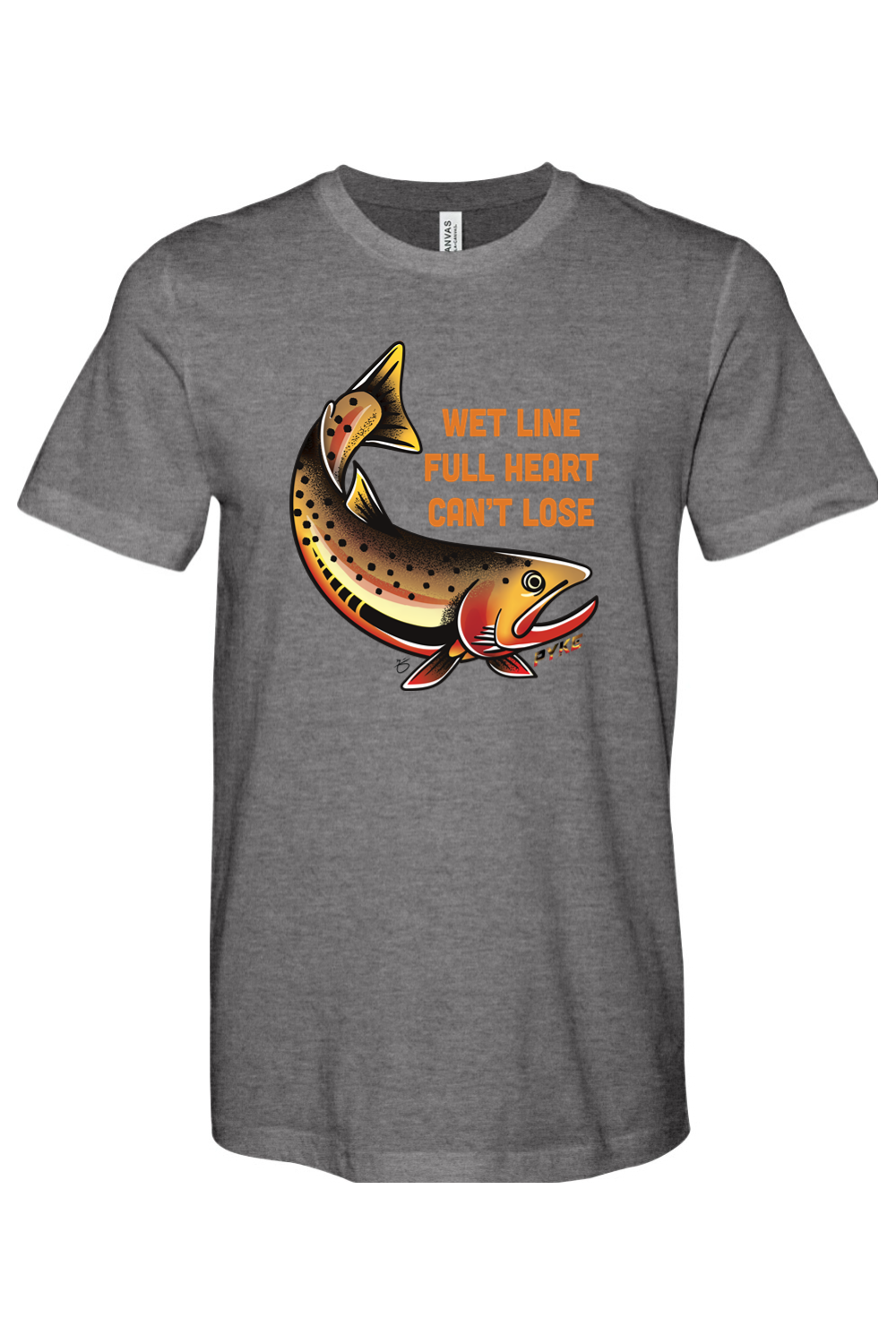 Wet Line Full Heart Heather Tee