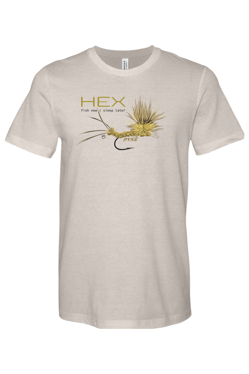 HEX Fly Sleep Later Heather Tee