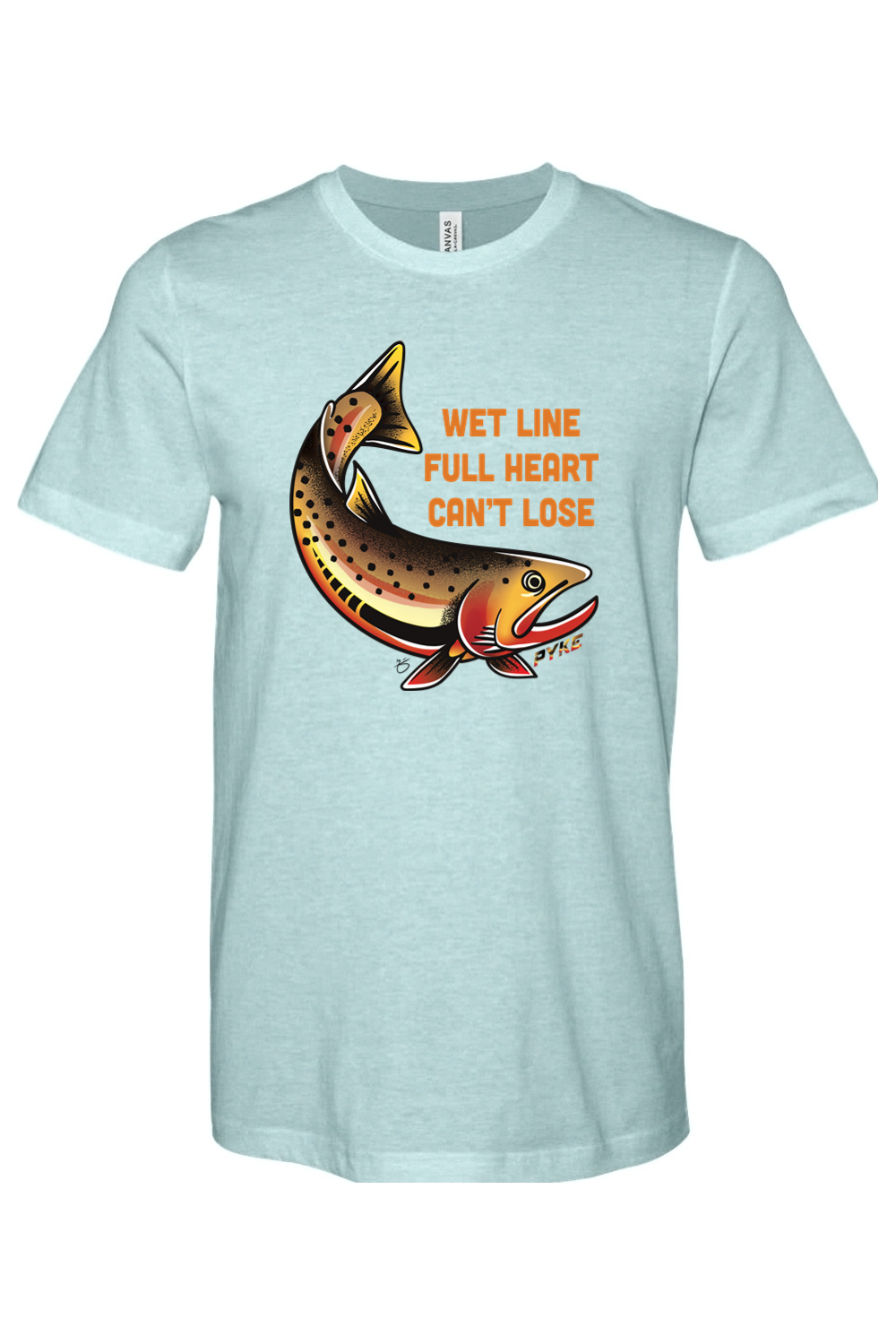 Wet Line Full Heart Heather Tee