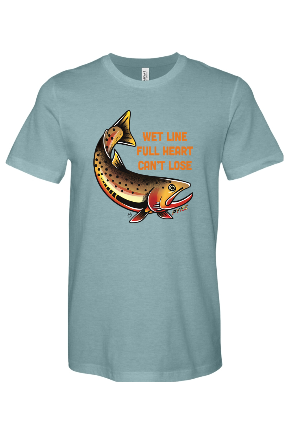 Wet Line Full Heart Heather Tee