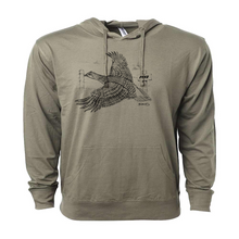 Load image into Gallery viewer, Mens 2X-Large OLIVE Hooded T-Shirt
