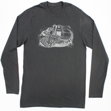 Load image into Gallery viewer, Unisex 3X-Large CHARCOAL Fine Jersey Long Sleeve Tee
