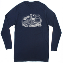 Load image into Gallery viewer, Unisex 3X-Large NAVY Fine Jersey Long Sleeve Tee
