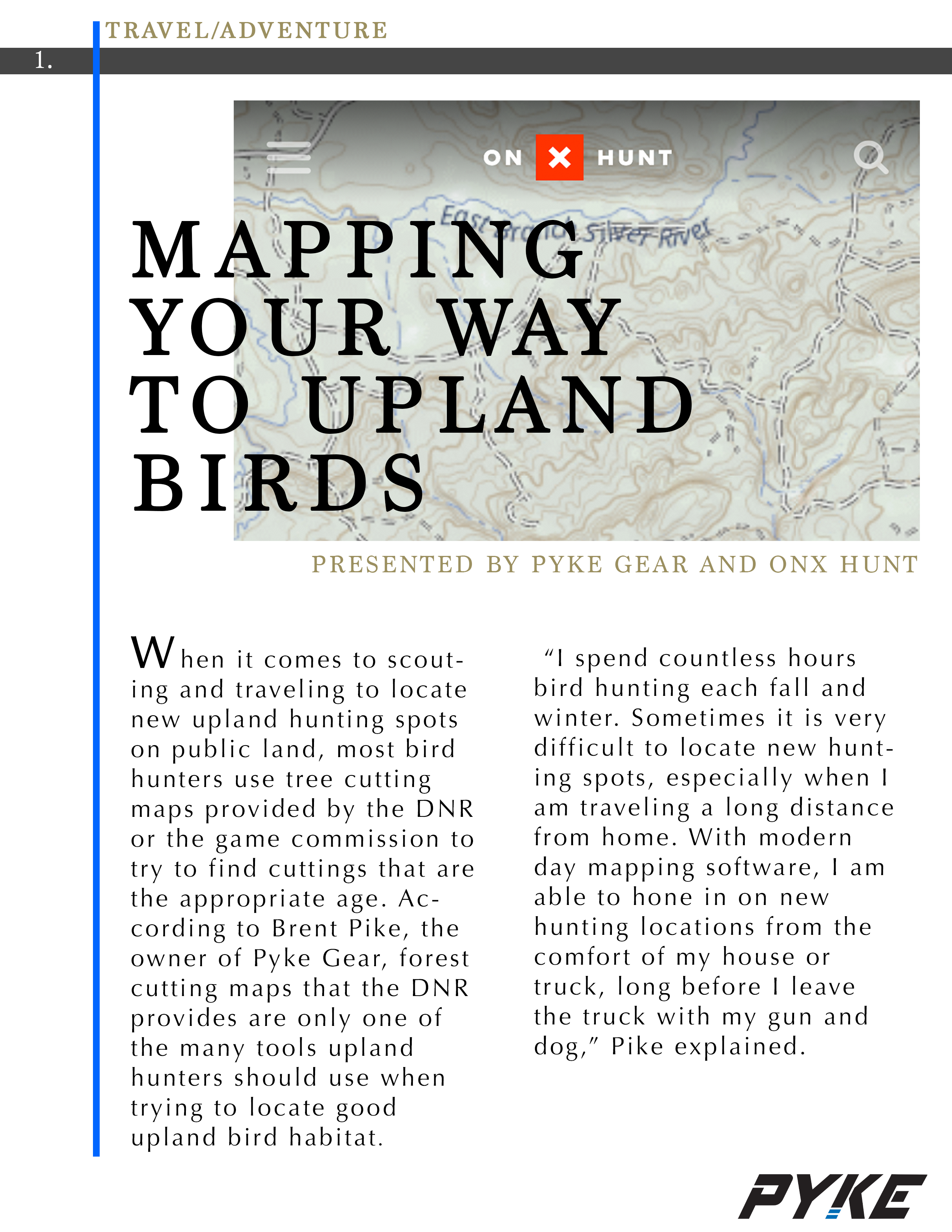 using OnX to find upland covers 
