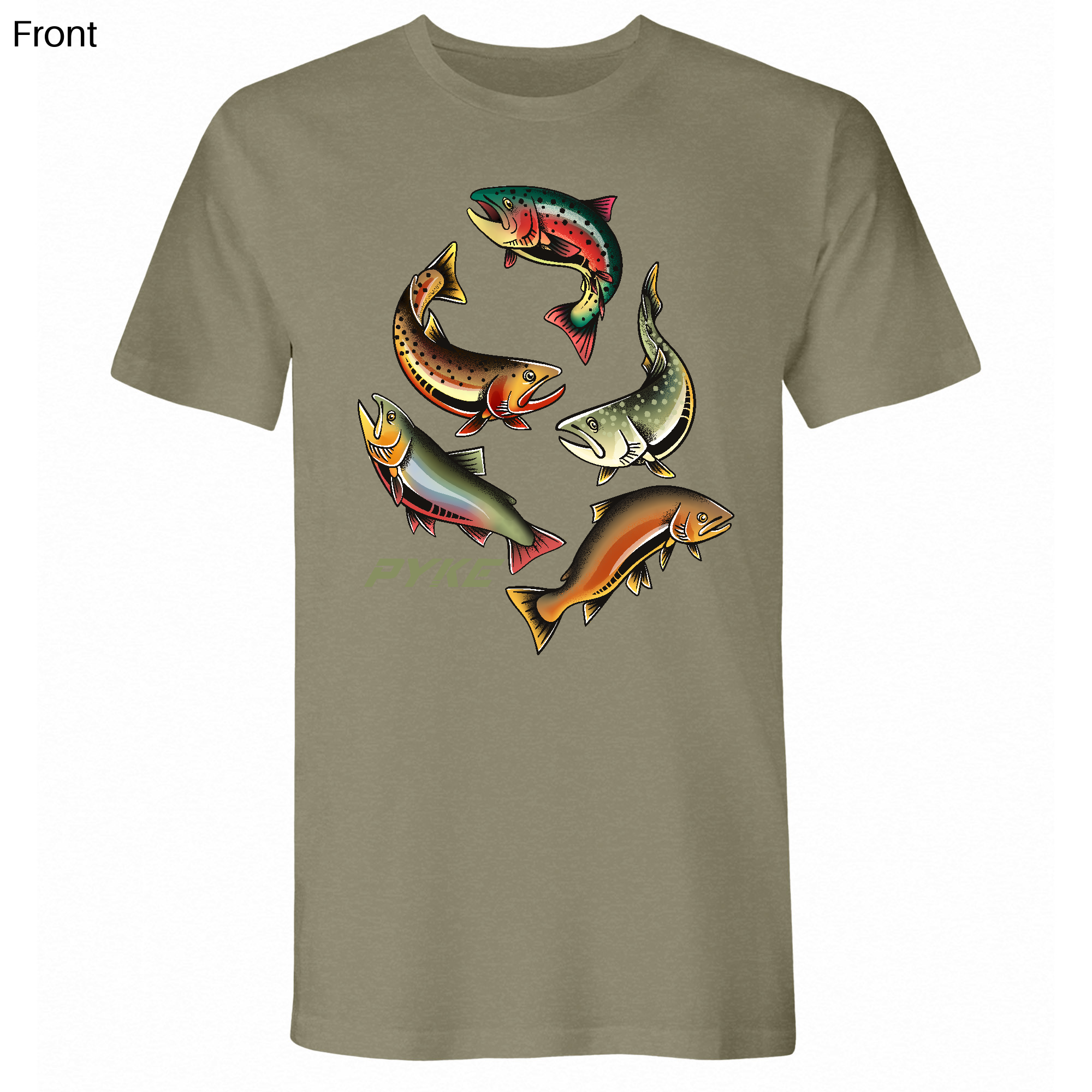 Mens Small Light Olive Style_T-Shirt