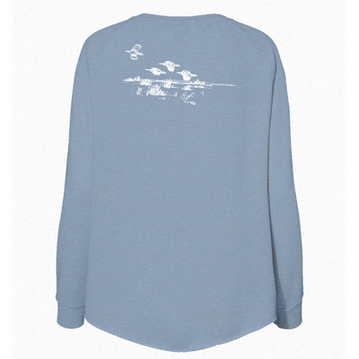 Womens Medium Misty Blue Style_Sweatshirt