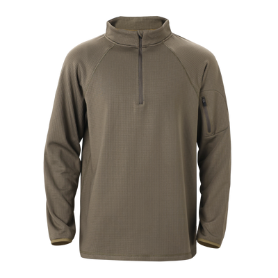 Waffle GridFleece 1/4 Zip Pullover