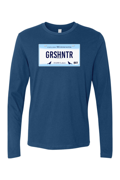 Minnesota License Plate Grouse Long Sleeve