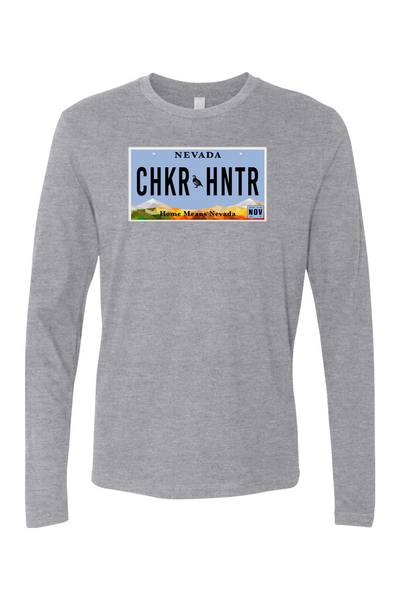 NV Vanity Plate CHKR HNTR Long Sleeve