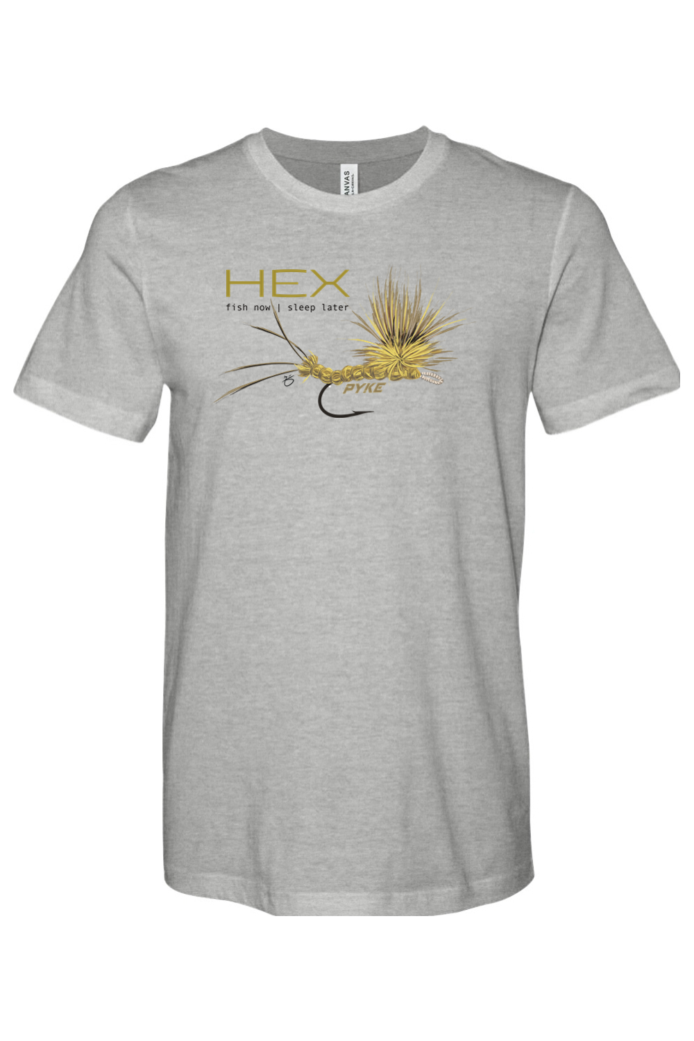 HEX Fly Sleep Later Heather Tee