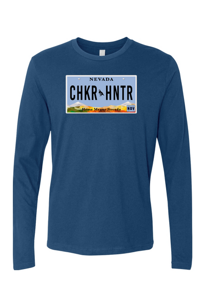 NV Vanity Plate CHKR HNTR Long Sleeve