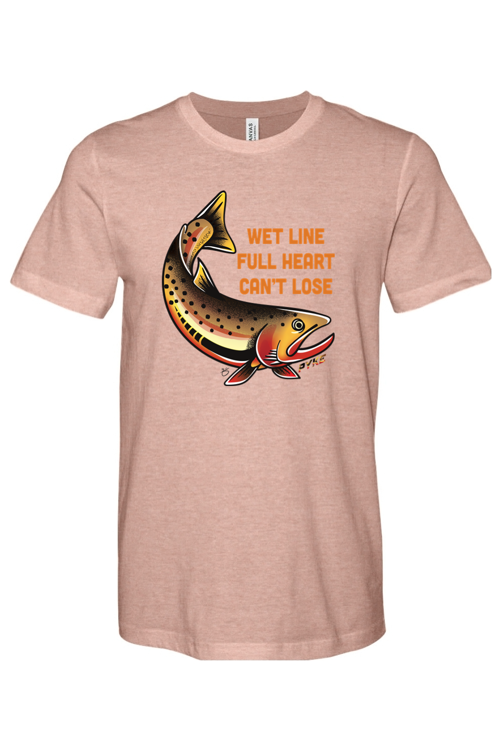 Wet Line Full Heart Heather Tee