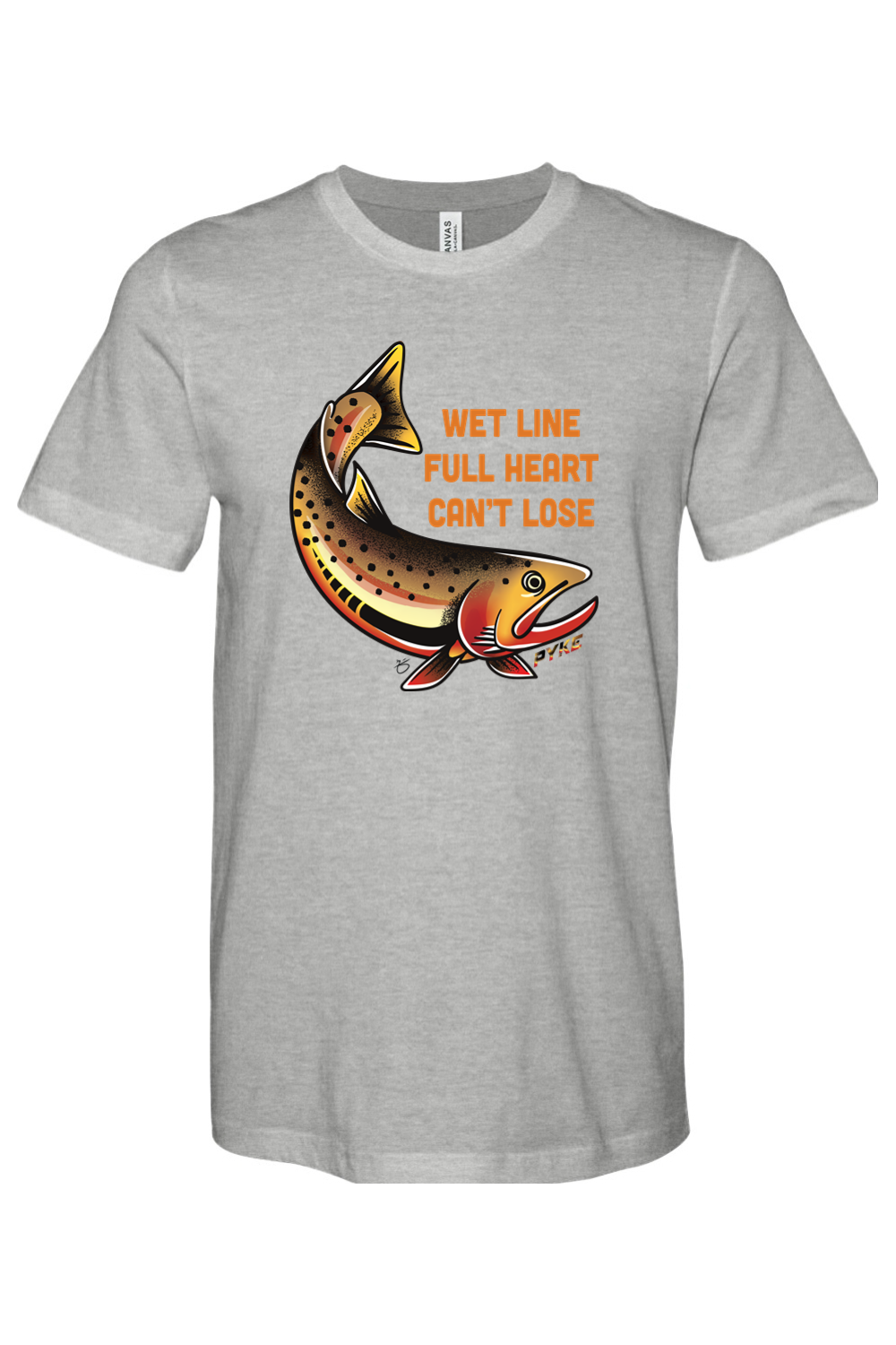 Wet Line Full Heart Heather Tee