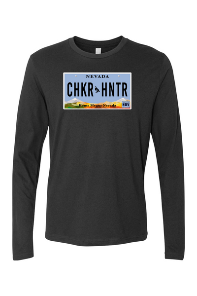 NV Vanity Plate CHKR HNTR Long Sleeve