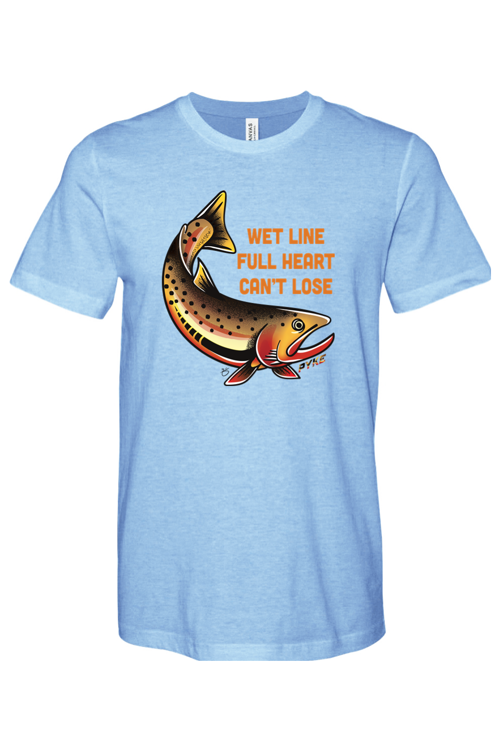 Wet Line Full Heart Heather Tee