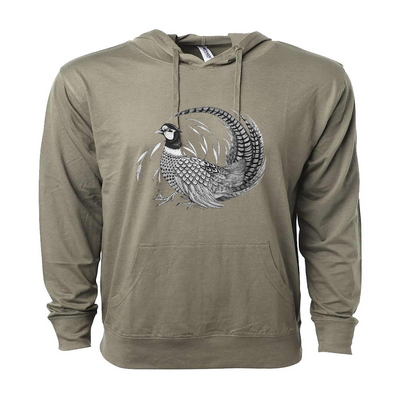 Mens 2X-Large OLIVE Hooded T-Shirt